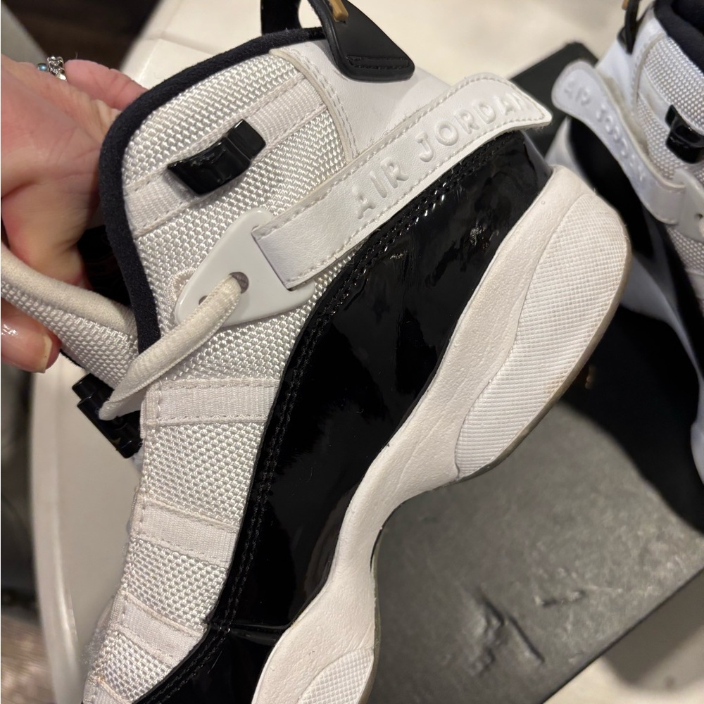 Jordan Retro Black and White Sneakers - Picture 2 of 11